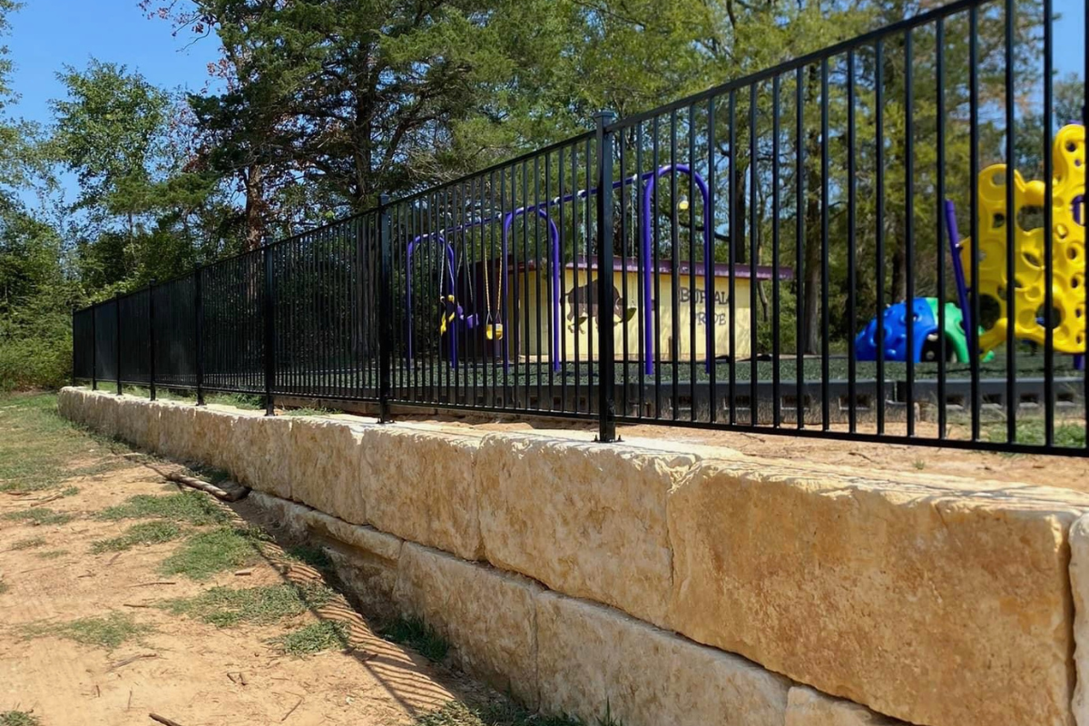 Wrought Iron Fence Built by Dunn Welding in Buffalo, TX